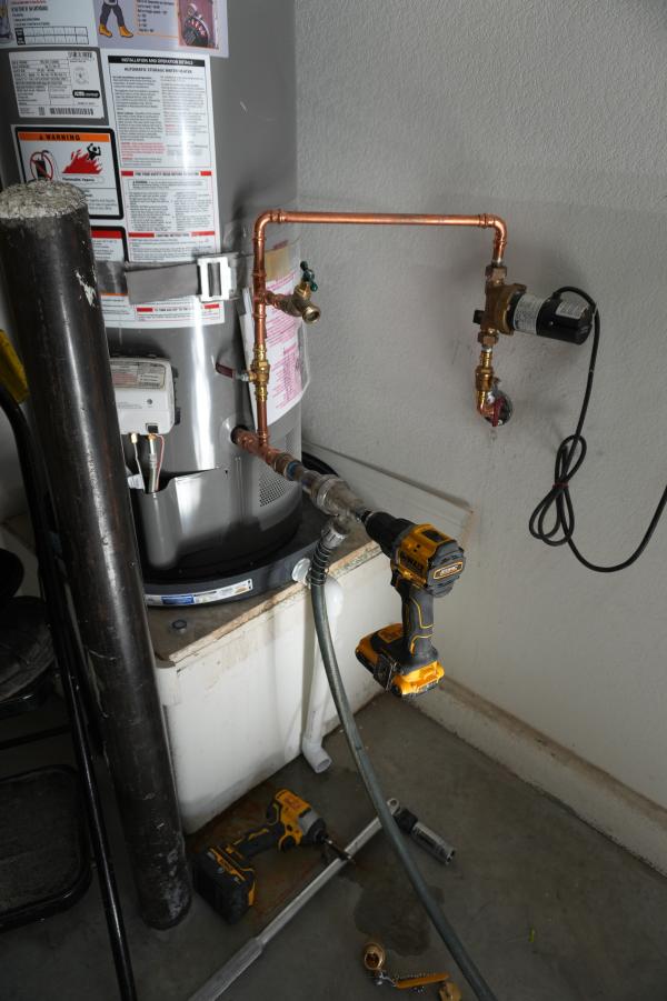 Water heater with sediment and mineral scale buildup in Las Vegas