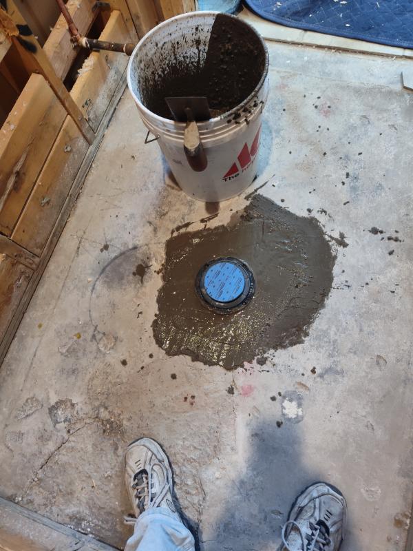 Royalty Plumbing service truck at residential sewer line installation job in Las Vegas Nevada