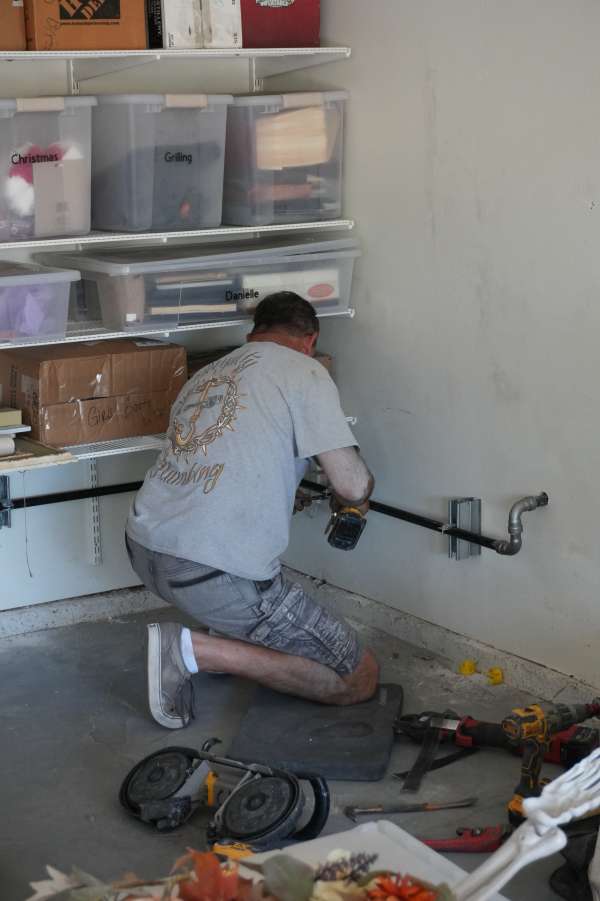 New kitchen sink and faucet installed by Royalty Plumbing in Las Vegas kitchen remodel